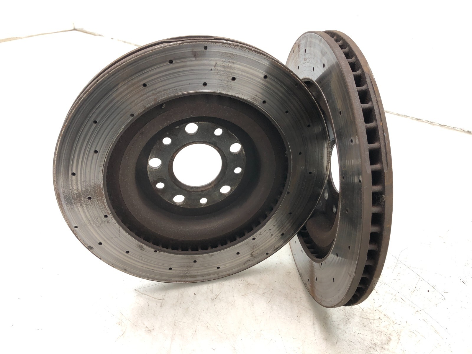2014-2019 MASERATI GHIBLI SQ4 REAR AWD BRAKE ROTORS SET X2 OEM.