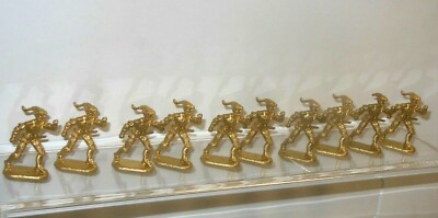 10 STÜCK HAUSSER ELASTOLIN 4 cm LANDSKNECHT - ROHLINGE GOLDFARBEN 