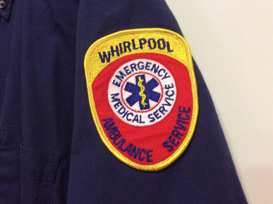 FEATHER LITE Short Sleeve Stain-Resistant Twill Shirt Blue Men's Size XL EMT EMS - Image 2 of 4