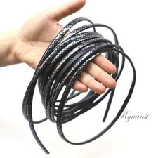 5M Carbon Fiber Car Door Moulding Rubber Scratch Protector Strip Edge Guard Trim