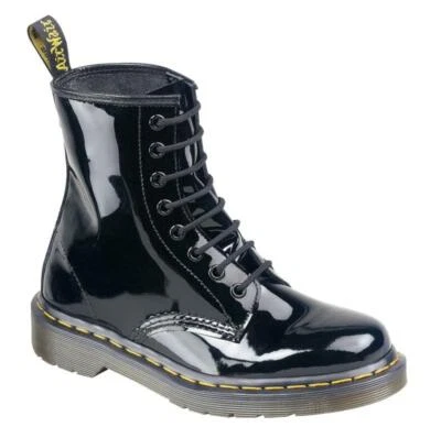 Dr. Martens 1460 Stiefelette 8 Loch Noir Vernis 11821011 - Photo 1/4