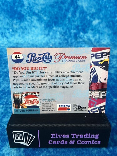 Pepsi-Cola Premium Cards SINGLE Non-Sport Trading card by Dart FlipCards 1996 - Picture 74 of 156