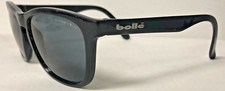 BOLLE VNTG ACRYLEX 473 GLOSS BLACK CLASS KEYHOLE SUNGLASSES ORIG SCRATCHED LENSE