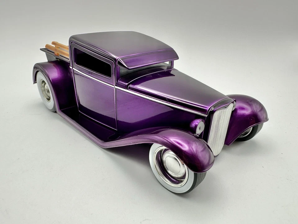 1/24 Jada 20th D-rods 1932 Ford Pickup Hot Rod en púrpura caramelo - ¡Belleza! Foto 2 de 4