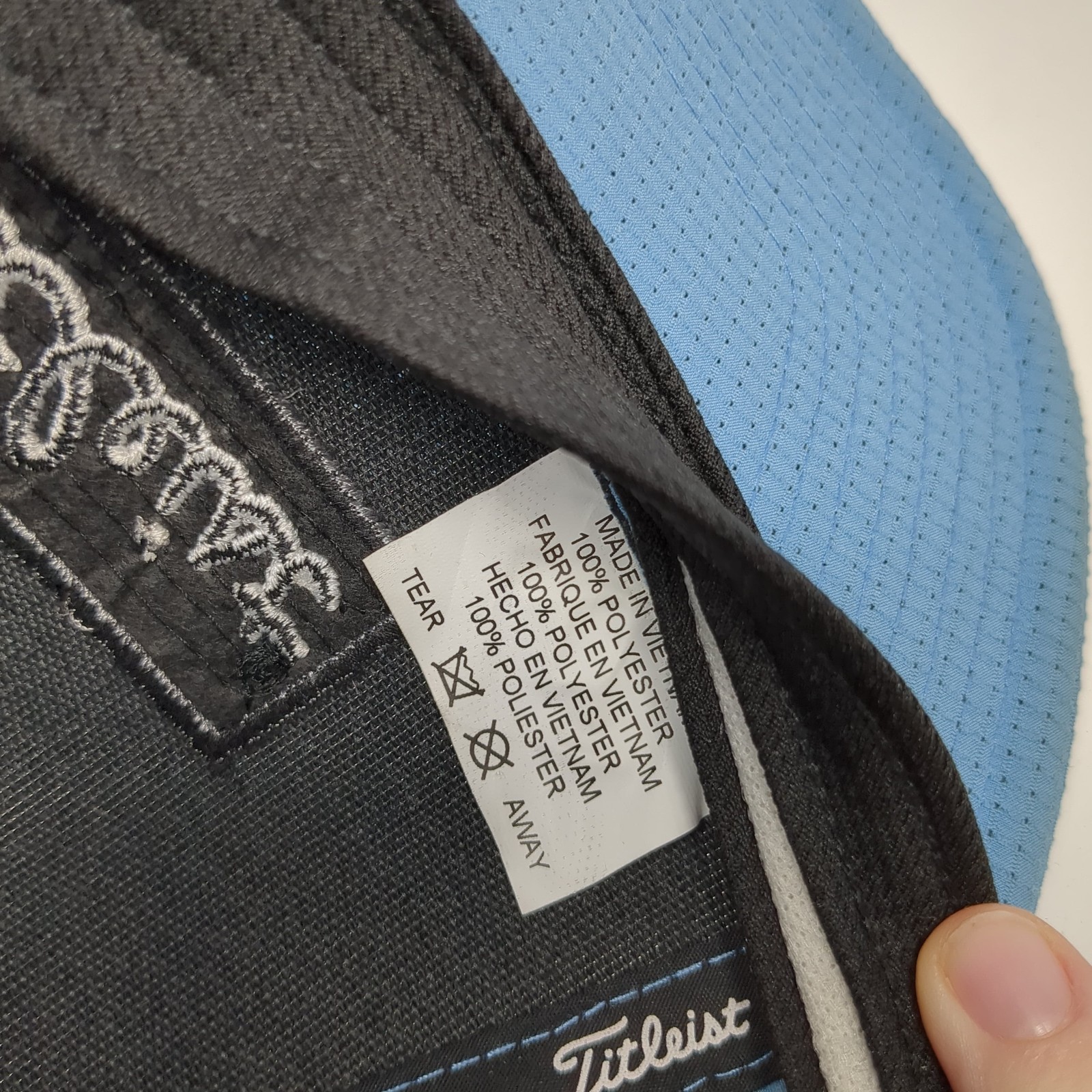 Titleist Spell Out Patch Snapback Hat Blue One Si… - image 9