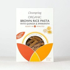 Clearspring Bio GF Brauner Reis Pasta mit Quinoa & Amaranth 250g - 5er Pack