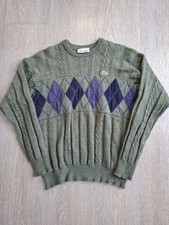 Lacoste Herren Pullover Gr. 6 Strick Argyle/R...