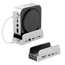 Pro for Mac mini M4 Dock Stand 11-in-1 Vertical Hub Heavy Duty