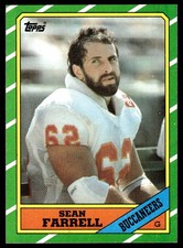 Sean Farrell 1986 Topps #379 Tampa Bay Buccaneers 32949 Football Card