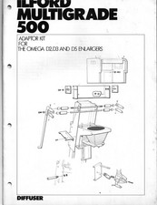 UŻYWANY adapter powiększacza Omega D5 do głowicy wielostopniowej Ilford 500