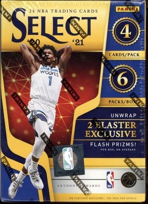 2020-21 Panini Select NBA Basketball Blaster Box - Factory Sealed