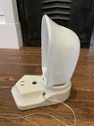 Antique Art Deco Porcelain Milk Glass Shade Bathroom Wall Lamp Light Fixture