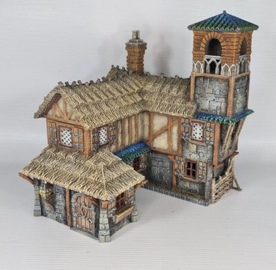 Tabletop Terrain Building Bell Tower Farm Medieval Unpainted 28mm