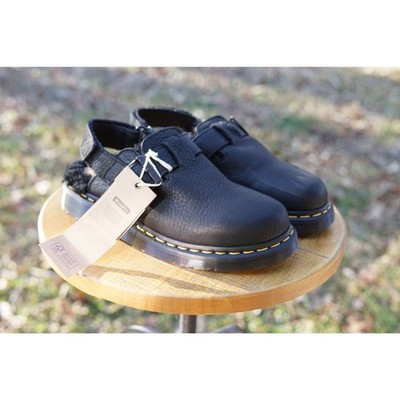 Doc Martens Jorge II Fur Lined AirWair Black Tumbled Leather NWT 