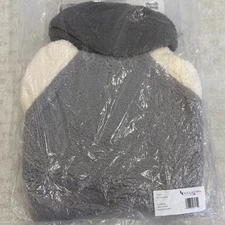 Koolaburra by UGG Pet Fuzzy Theo Hoodie Dog - 20-21" Collar, Gray / White - XL