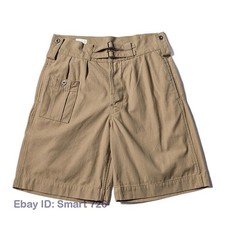 Mens British Style Army Shorts Battle Dress Retro Gurkha Bermuda Casual Pants