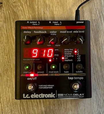 TC Electronic Nova Delay ND-1 Stereo Digital Delay Pedal Gitarre FX Effekte