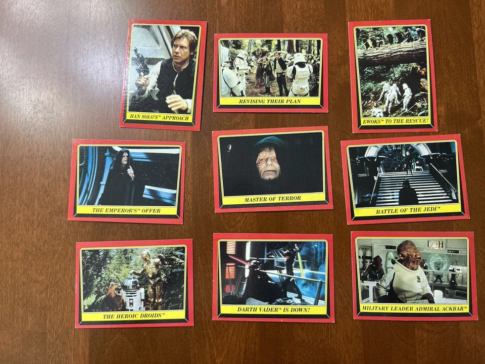 Lot of 42 1983 Topps Star Wars Return Of The Jedi Cards, near mint condition - Image 2 of 4