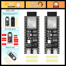 2pcs ESP32 S3 Development Board WiFi Bluetooth MCU Module, Dual Type-C Microcont
