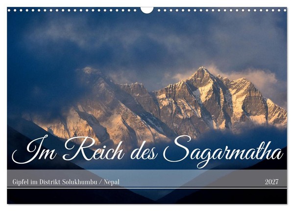 "Calendar 2027 · US Version · In The Realm Of Sagarmatha (Wall Calendar 2027 17\""-image