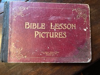 Early 1900’s Bible Lesson Pictures Book 8.75” x 6” from The Sunday School Union