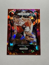 Stephen Curry -2024 Panini Prizm Draft Picks - Red Cracked Ice Prizm