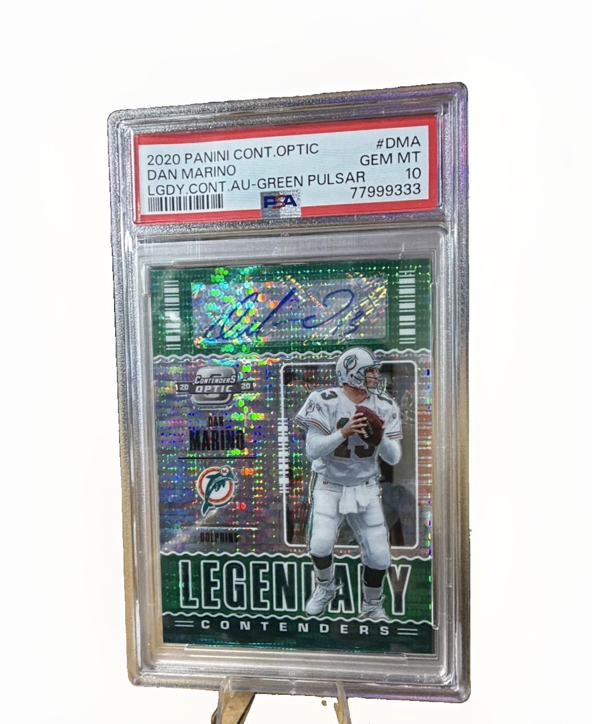 2020 Panini Optic Legendary Contenders Autographs Dan Marino #LCA-2 /10 (AU) view 1