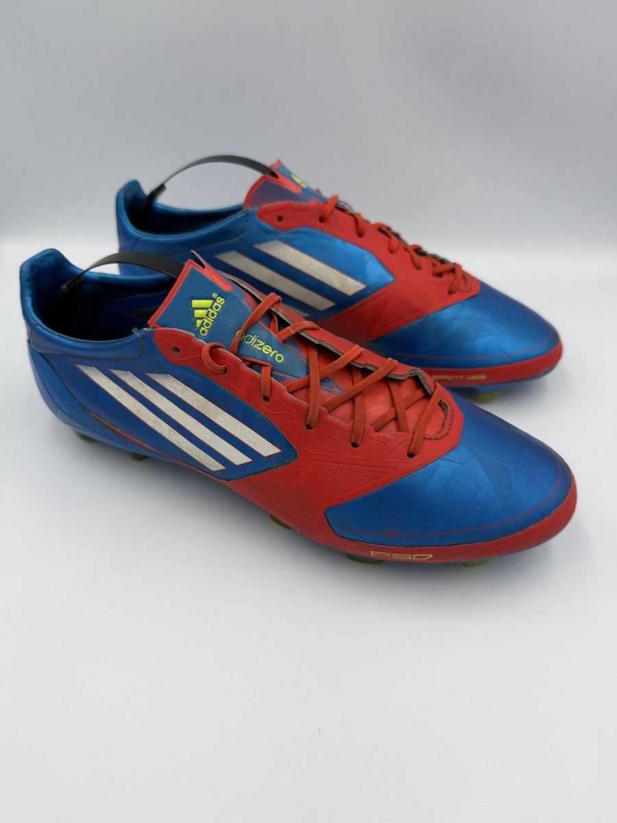 ADIDAS F50 ADIZERO TRX FG SYN V23956 BLUE ORANGE FOOTBALL CLEATS