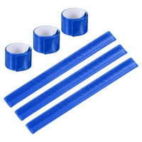 6 StüCk Reflektierende Slap Bands,Reflektor Band Snap Armband Dunkelblau