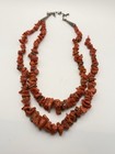 Baroque Red Coral Necklace Large Pieces Luxury Corail BROKEN — photo 1