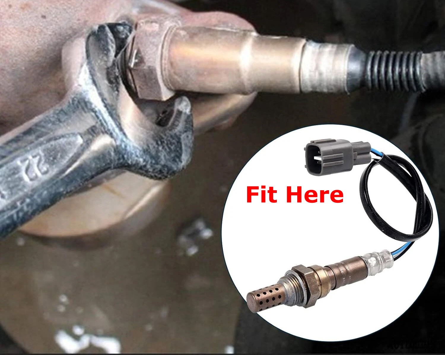 4-Way Female O2 Oxygen Sensor Connector w/ 6
