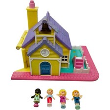 Playset Polly Pocket Light-up SCHOOLHOUSE COMPLETO 1993 Bluebird vintage
