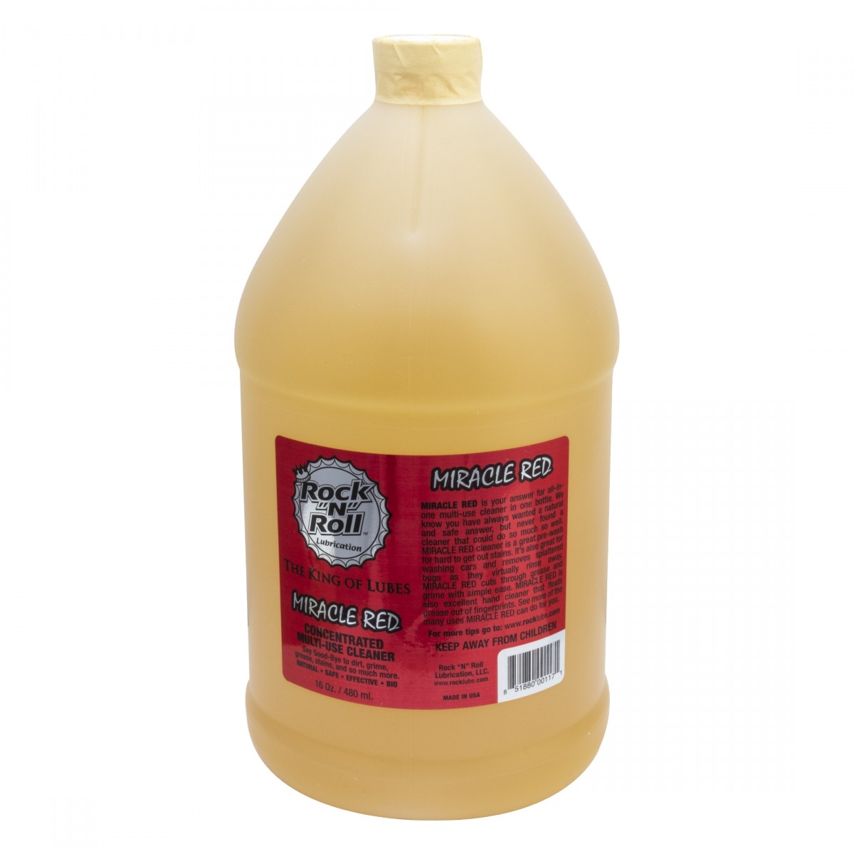 Био-обезжириватель Rock N Roll Miracle Red, 1 галлон | Экологически чистый жир и морилка