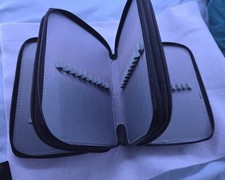 3-Layer Canvas Pencil Case - Large Capacity, Multi-Compartment Organizer for...