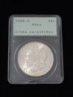 1888-O Morgan Silver Dollar PCGS Graded MS64 OGH Rattler #6191924
