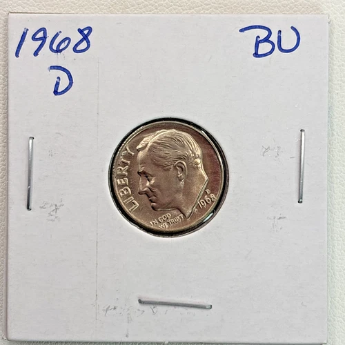1968-D Roosevelt Dime BU (Brilliant Uncirculated) Denver Mint