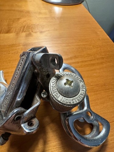 FIVE VINTAGE OLD SCHOOL Bicycle Kickstand Silver Alloy Top Plate Only W/ BOLTS - Picture 7 of 9