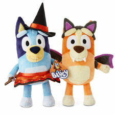 Bluey Halloween Plush Set Bluey Witch Bingo Bat Costume Stuffed Toys NWT