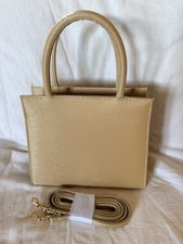 Debenhams Small Gold Handbag Long Detachable Strap Used Once Excellent Condition