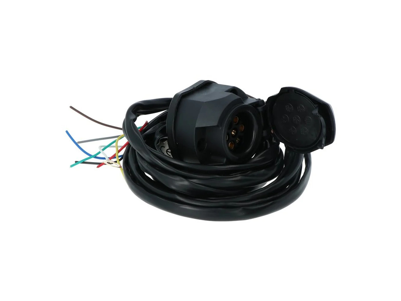 Prise 7 broches 12V avec faisceau 2m pour remorque et caravane