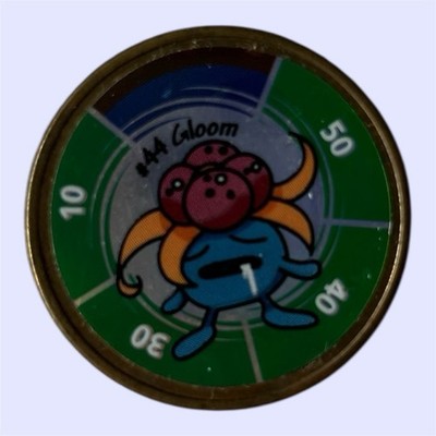 Vintage Pokémon Battling Game Coin 1999 Gloom #44