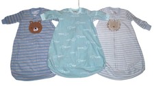 LOT OF 3 Carters Baby Boy Size 0-3 Month Fleece Sleep Sack Bag Gown BUNDLE