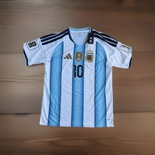 Rare Adidas Argentina Jersey World Cup 2022 Home Men's Authentic Soccer 2026