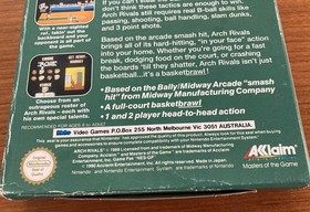 NES ~ ARCH RIVALS ~ Nintendo NES-Q4-AUS Game Cart + Sleeve + Inst + Box Pal A