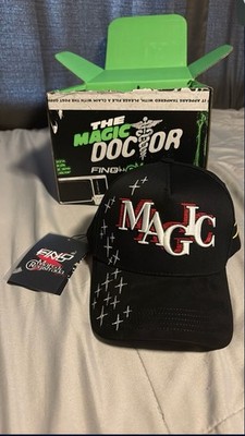 Gallo Fino Black Snapback Hat Marca Registrada el doctor magic Collab