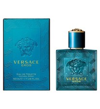 Versace Eros 50ml Eau De Toilette Men's EDT Fragrance Men's Scent For Him Spray
