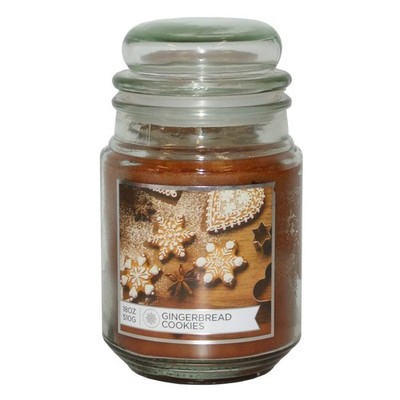 24176 - 18 Oz Premium Aromatic Gingerbread Cookies Scented Candle for Fall Home