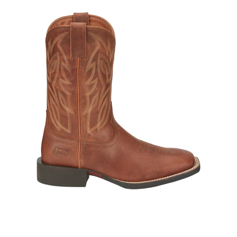 Justin Boots Canter 11 Inch Square Toe Cowboy Mens Brown Casual Boots SE7512 33190₽