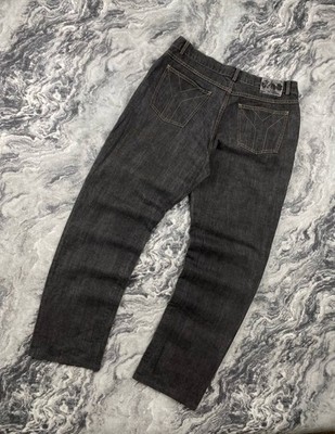 Vintage Yves Saint Laurent Baggy Jeans YSL Big Logo Men Size 36х34