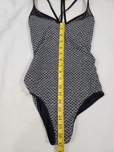 Lululemon Wave Wanderer One Piece Swimsuit 4 Monochromic Black White Emboss - Picture 9 of 14
